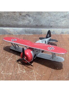 Cast Metal Aluminum Grumman Gulfhawk Airplane German Fighter Biplane